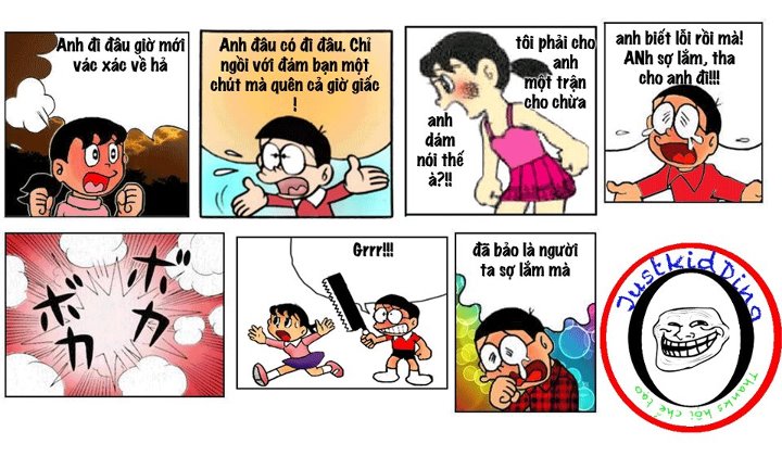 .doremon chế đi chơi về